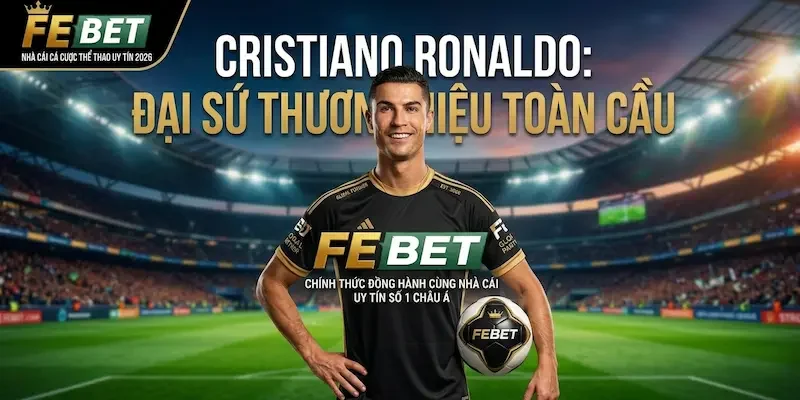 Ronaldo là đại sứ thương hiệu toàn cầu của nhà cái Febet